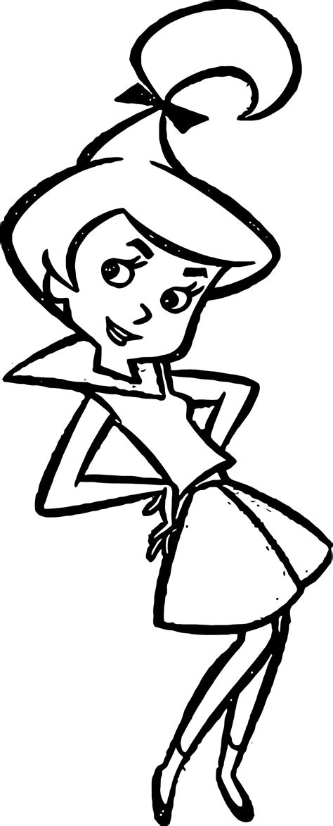 Jetsons Jetson Wecoloringpage Sketch Coloring Page