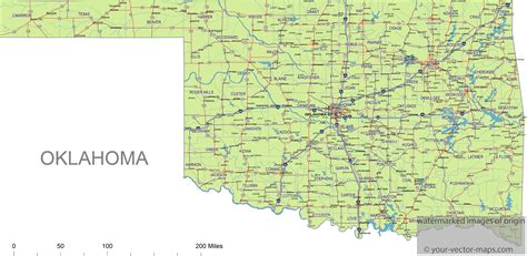 Printable Map Of Oklahoma Counties That Are Mesmerizing