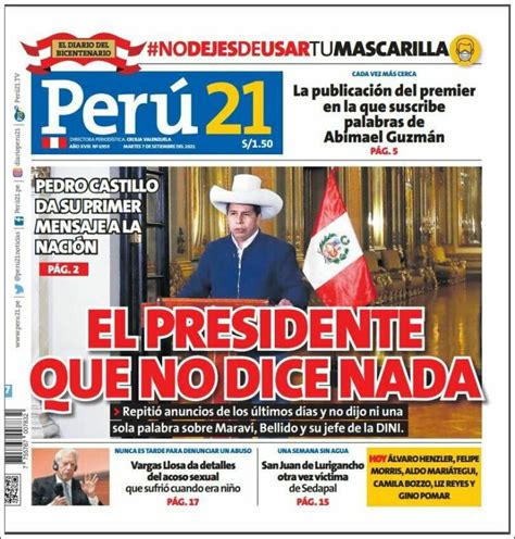 Periódico Perú 21 Perú Periódicos De Perú Toda La Prensa De Hoy