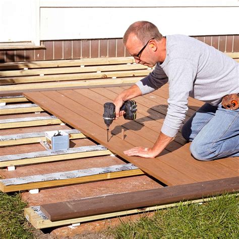 Build Wood Deck Over Concrete Patio Fishing Pole Coatrack
