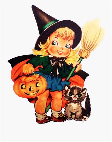 Vintage Halloween - Vintage Halloween Image Cute , Transparent Cartoon