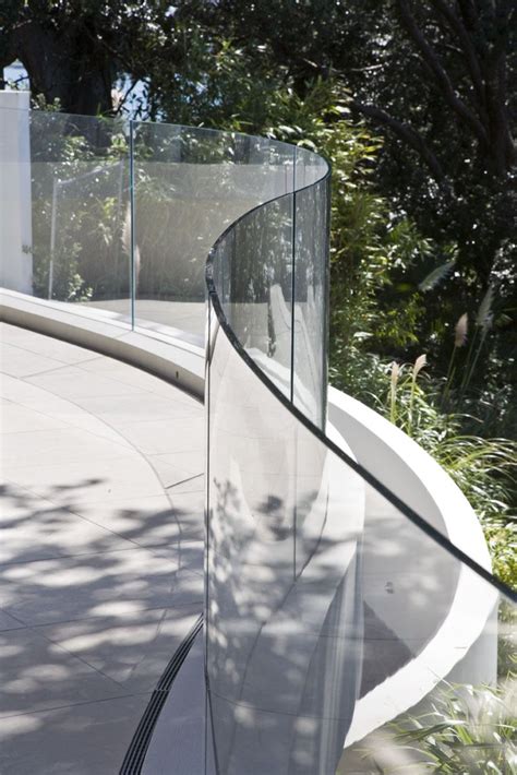 Curved Glass Deck Railing Frameless Glass Balustrade Glass Balustrade Glass Fence