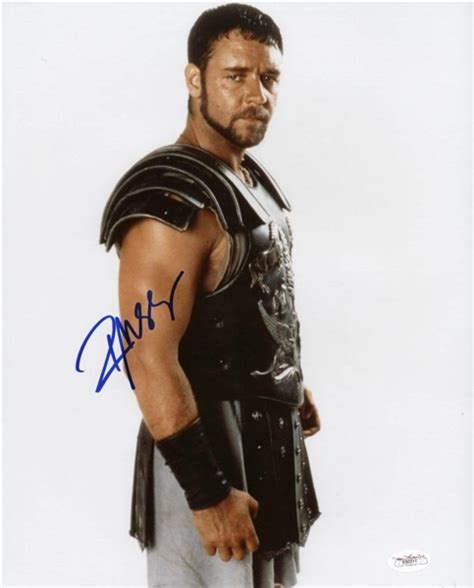 I arrived back in the bush last. Lot Detail - Russell Crowe Signed 11" x 14" "Gladiator ...