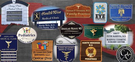 Physician Doctor Medical Health And Pharmacy Signs And Plaques