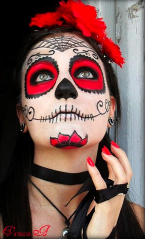 By Vanessa A Rainbow Makeup Mexican Skull Maquillaje Día De Los