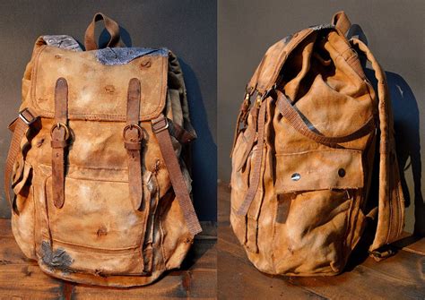Joels Backpack The Last Of Us Backpacks The Last Of Us Leather Backpack