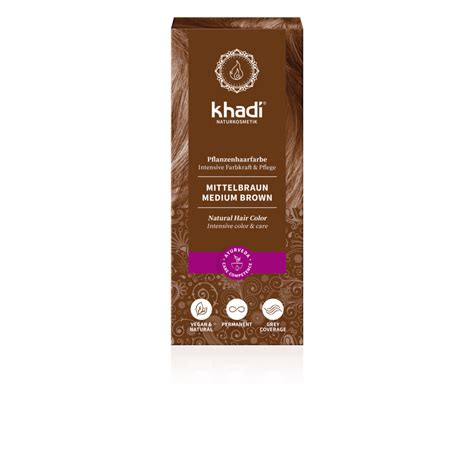 Khadi Natural Henna Hair Dye Mid Brown The Green Beauty Shop