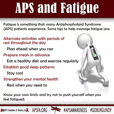 Aps Awareness Day 30 Todays Graphic Is About Fatigue Fatigue Is