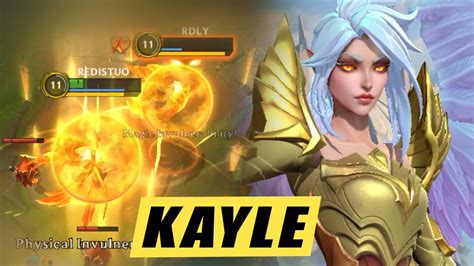 Wild Rift Kayle Gameplay New Champion Build And Runes Youtube