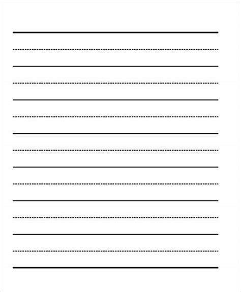 Primary Lined Paper Template Printable Primary Lined