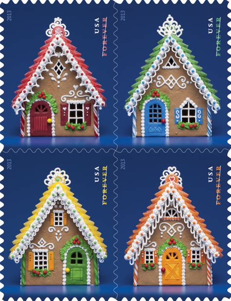 Postmarked With Love Stamps Gingerbread Houses