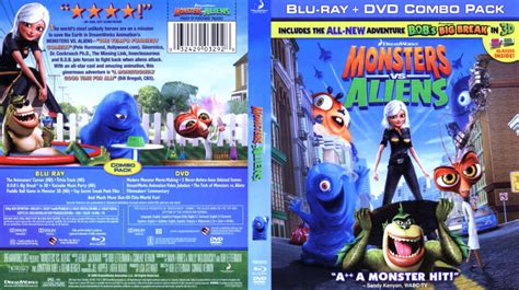 Monsters Vs Aliens Blu Ray Dvd Cover 2009