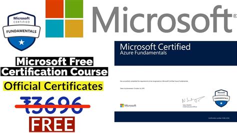 Microsoft Free Certification Courses Verified Certificate Free