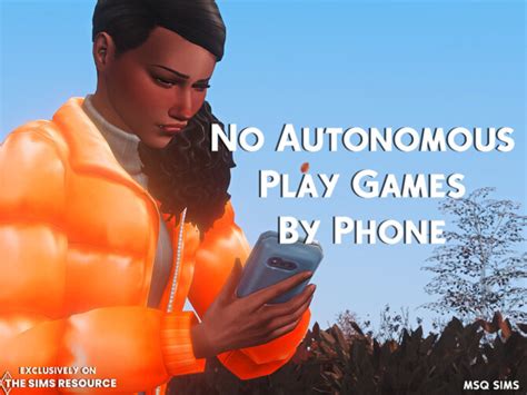 No Autonomous Play Games By Phone At Tsr Sims 4 Updates