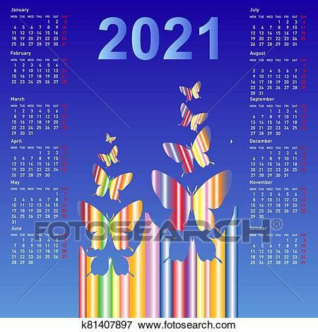 Download 28,000+ royalty free anime calendar vector images. Stylish calendar with butterflies for 2021. Week starts on ...