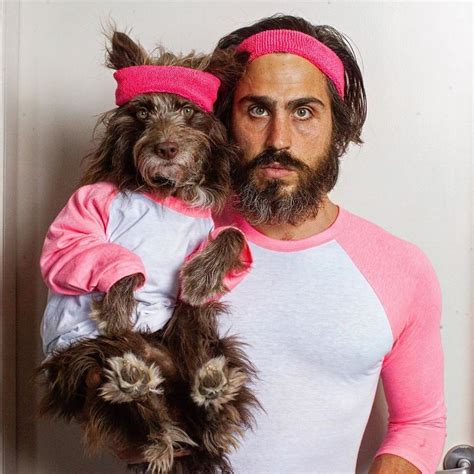 Dog And Human Dressed In Matching Outfits Dog And Owner Costumes Dog