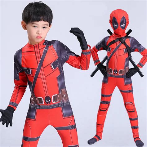 High Quality Superhero Deadpool Costume Adult Halloween Costumes For