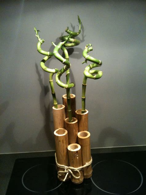 Et Voila Mon Vase En Bambous Art Floral Noel Bambou Creations