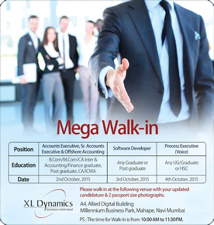 Unbelievable price on dynamics in kolkata (india) company effort, company. XL Dynamics Mega Walkin Drive On 2nd February, 2017 ...