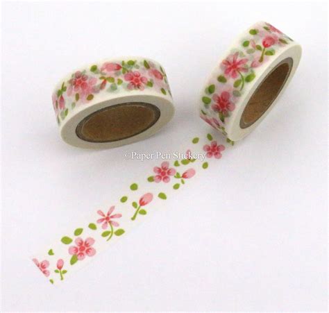 Flower Washi Tape Floral Spring Washi Tape Planner Washi