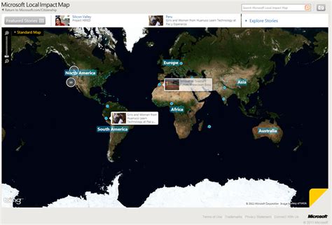 Microsoft Local Impact Map Enable Nonprofits To Tell A Visual Story