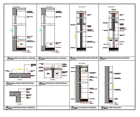 Typical Wall Section Cad Drawing Dwg File Cadbull
