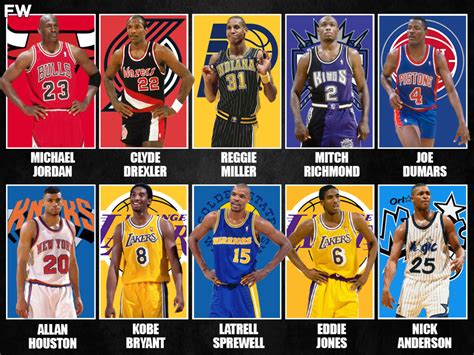 The 10 Greatest Nba Shooting Guards Of The 1990s Fadeaway World