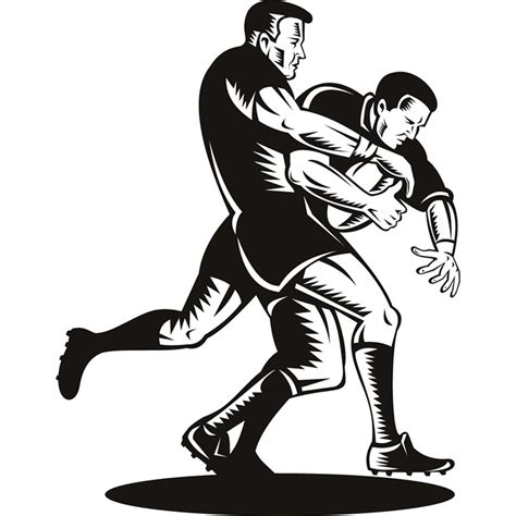 Rugby Tackle Rugby Game Scrum Rugby Wall Stickers Gym