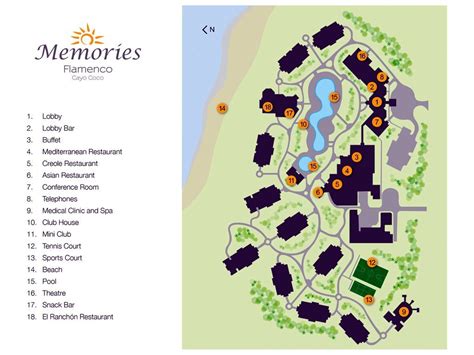 Resort Map Memories Flamenco Beach Resort Cayo Coco Cuba Beach Resorts Hotels And Resorts