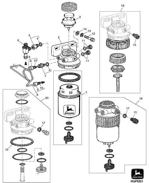 Qanda John Deere 5205 Tractor Fuel Sending Unit Parts Diagram