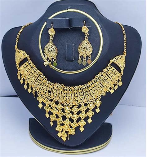 Elegant Gold Plated Necklace Set Zv7820 Online Shopping And Price In