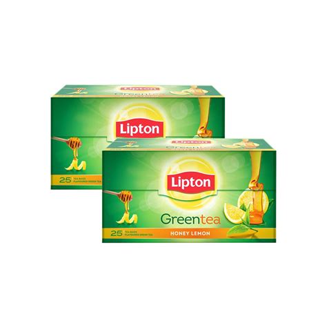 Lipton Honey Lemon Green Tea 25 Tea Bags Pack Of 2 65 Grams