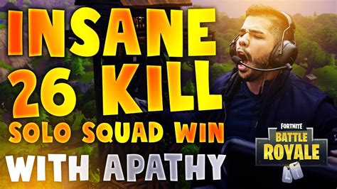 Insane 26 Kill Solo Squad Win Fortnite Battle Royale Youtube