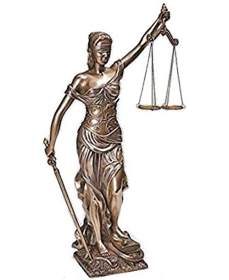 Lady Justice 18 Inch Statue In Bronze Resin