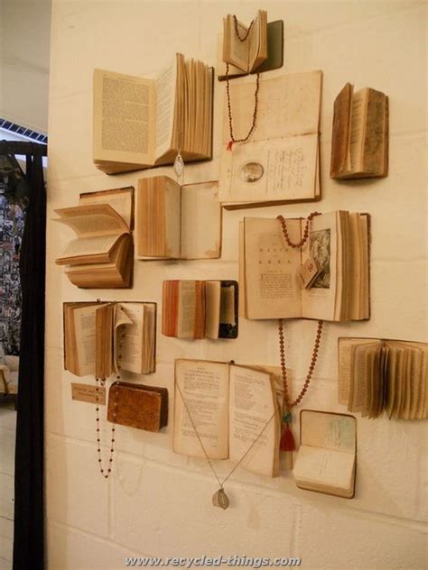 Diy Projects Made With Old Books Recycled Crafts