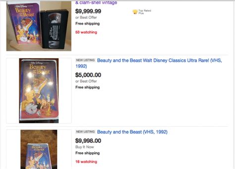 Mar 13, 2019 · it's true that there are rare vhs tapes that are worth some. Are 'Black Diamond' Disney VHS Tapes Worth Thousands of Dollars?