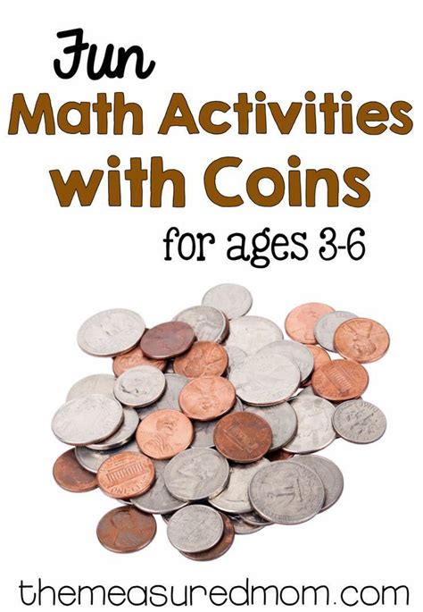 Money Math For Preschool Kindergarten And First Grade