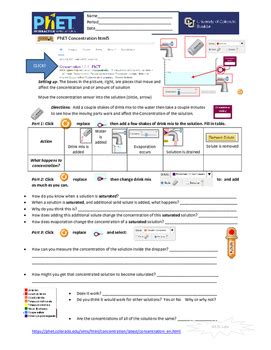 This tutorial has an html 5 simulation from phet embedded into it. University Of Colorado Phet Concentration Exercise - ExerciseWalls