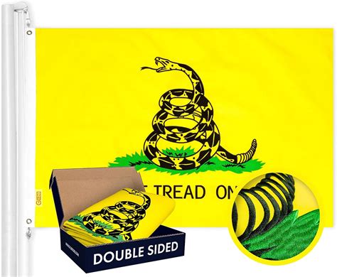 buy g128 gadsden don t tread on me flag 3x5 ft double toughweave series double sided