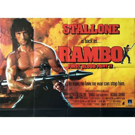 Rambo First Blood Part Ii Movie Poster 30x40 In