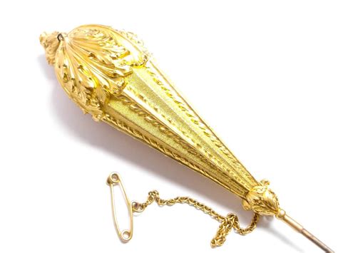 Victorian 18ct Gold Topped Hat Pin Etsy