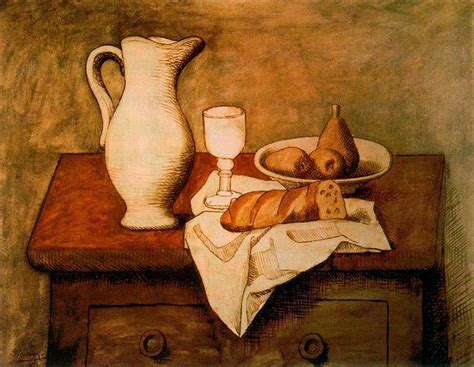 Still Life With Jug And Bread 1921 Pablo Picasso