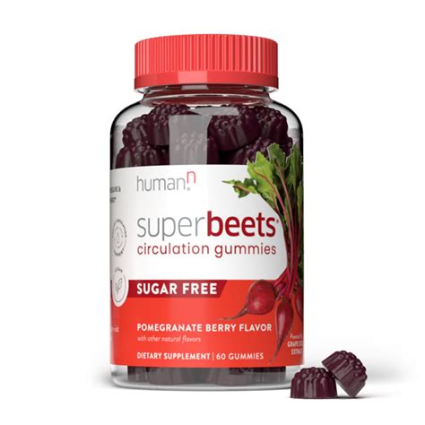 HumanN SuperBeets Sugar-Free Nitric Oxide Circulation Gummies - Daily