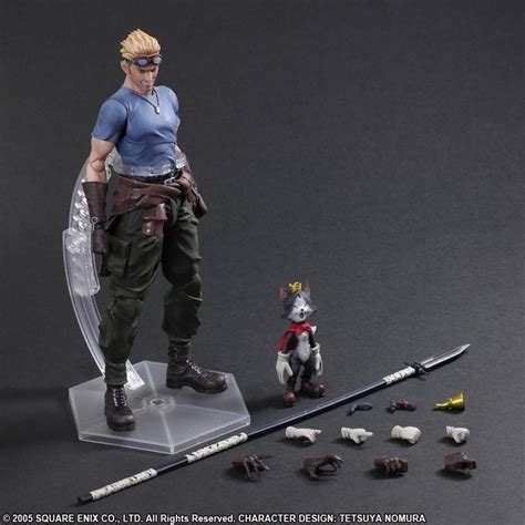 Play Arts Kai Final Fantasy 7 Cid And Cait Sith Action Figure Square