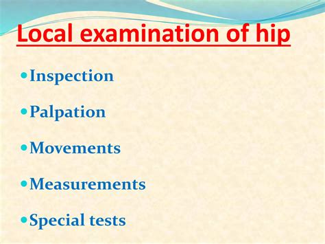 Examination Of Hipfinal