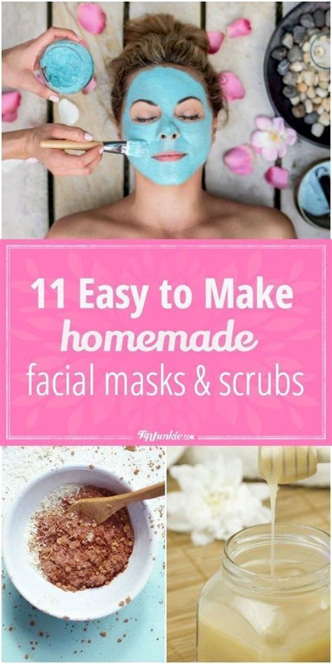 11 Easy To Make Homemade Facial Masks And Scrubs Homemade Face Mask