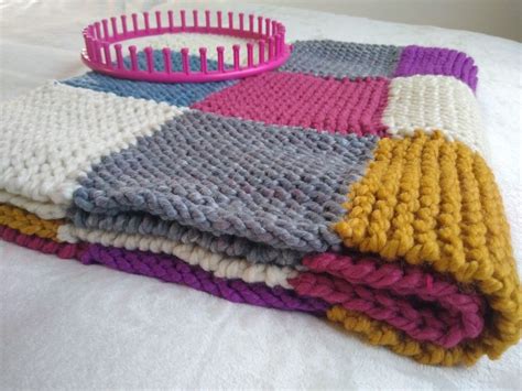 Loom Knit Patchwork Blanket Loom Knitting Patterns Loom Crochet