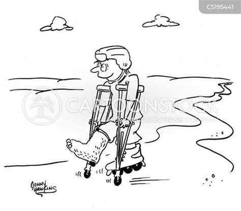 Crutches Cartoons And Comics Funny Pictures From Cartoonstock