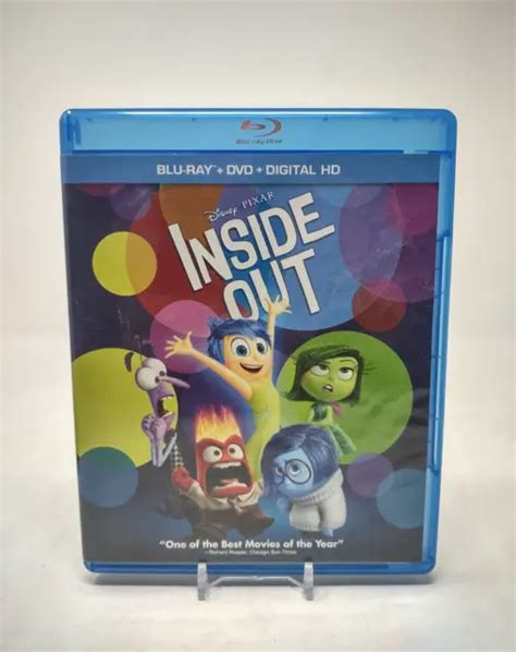 Inside Out Blu Ray Dvd Combo Pack 2015 Disney Pixar Movie 6 99 Picclick