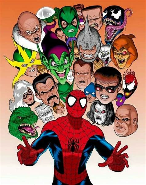 Spider Man And All Of His Villains I Can Only List About Half Of These